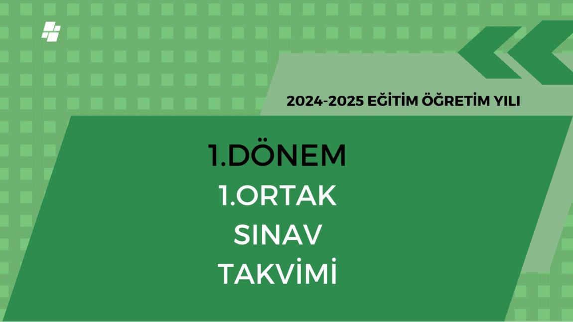 1.Dönem 1.Ortak Sınav Takvimi Yayınlandı.